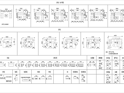 室内沙发组合三视图 图库