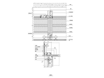 玻璃幕墙节点 施工图 节点