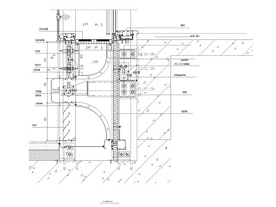 玻璃幕墙节点 施工图 节点