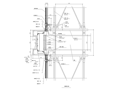 玻璃幕墙节点细部 施工图 节点