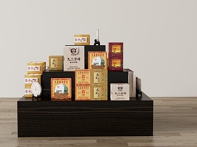 现代茶叶展台