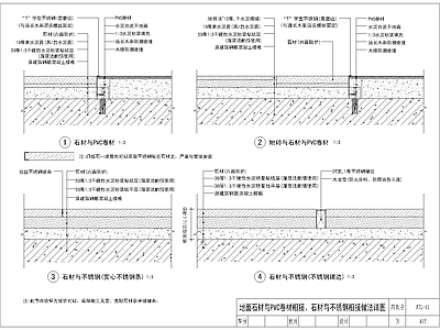 石材地面节点合集 施工图