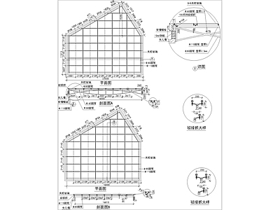 天窗详图 施工图 建筑工程节点
