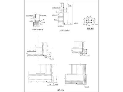 墙角包角详图 施工图 建筑通用节点