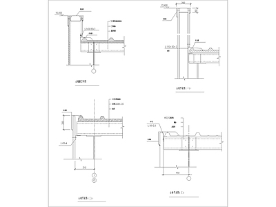 山墙节点图 施工图 墙面通用节点
