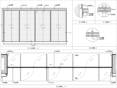 旋转门大样图 施工图