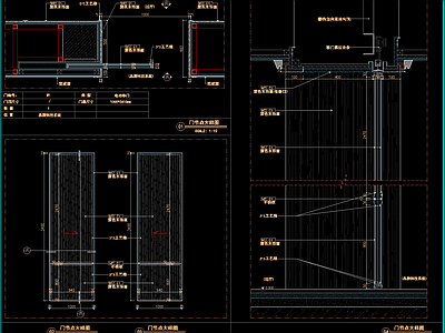 门节点大样 施工图 通用节点