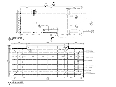 景观大区廊架详图 施工图