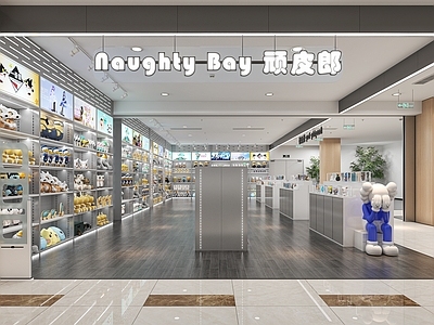 工业风玩具礼品店 小黄人 暴力熊 大象 唐老鸭