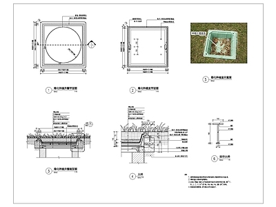 绿化种植井盖 施工图