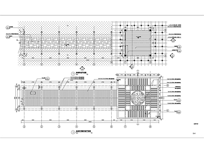 景观连廊亭详图 施工图