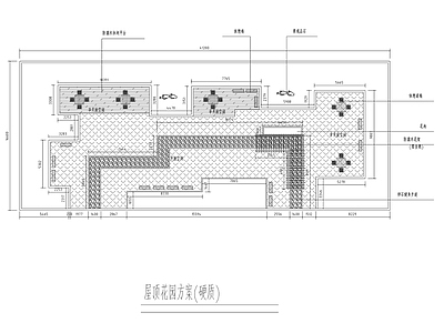 办公环境绿化及屋顶花园绿化 施工图 办公工业景观