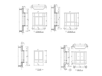 凸窗大样 施工图