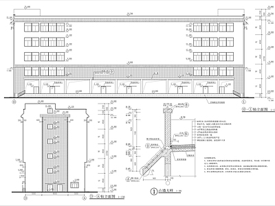 五层某冷库建筑 施工图 工业建筑