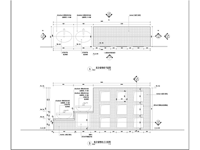 组合储物柜详图 施工图 柜类 家具节点详图