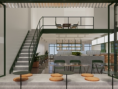 现代奶茶店 收银 双层