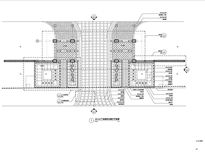 新中式示范区主入口详图 施工图