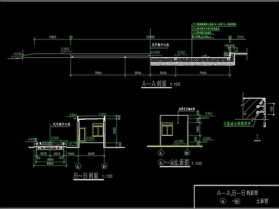 汽车衡地磅CAD 施工图