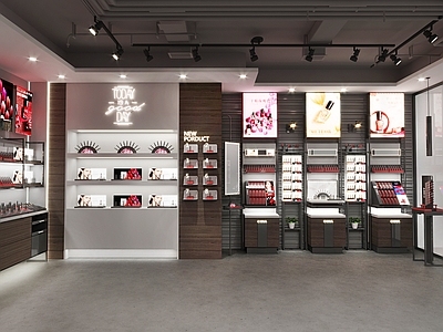 工业风美妆店 货架 背柜 眼镜店 化妆工具店