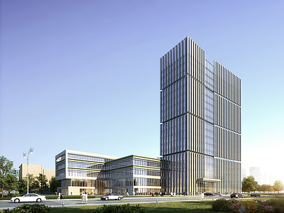 社会福利综合服务中心建筑效果图 施工图