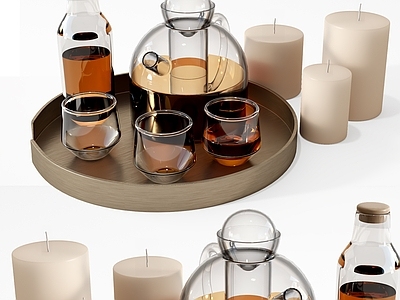 玻璃杯 餐具 水杯 茶具 蜡烛