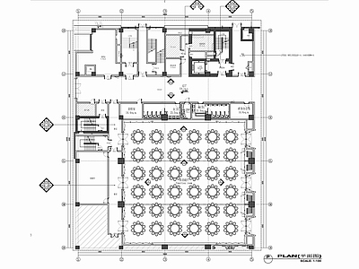 800㎡多功能会议室宴会厅 施工图