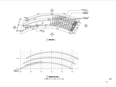 特色景观廊架详图 施工图