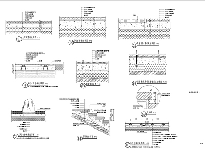 地面铺装通用节点详图 施工图
