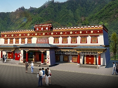 中式藏式历史展览馆