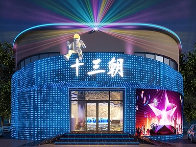现代ktv门头