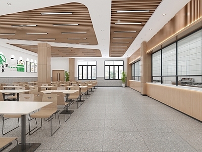现代食堂 员工食堂 大学食堂