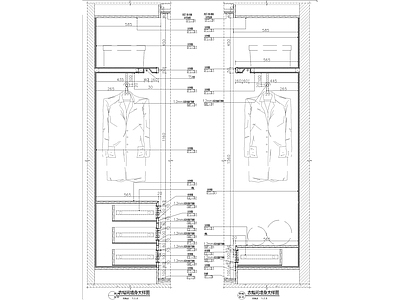 柜体墙身节点详图 施工图 柜类 家具节点详图
