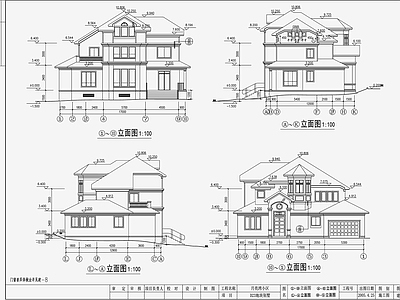 欧式简约别墅 施工图