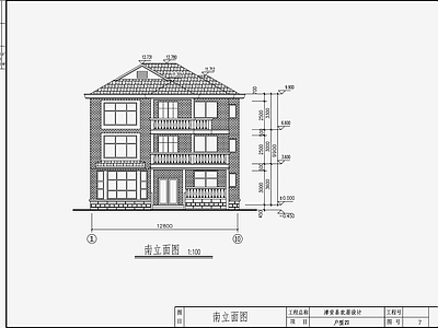 欧式简约别墅 施工图
