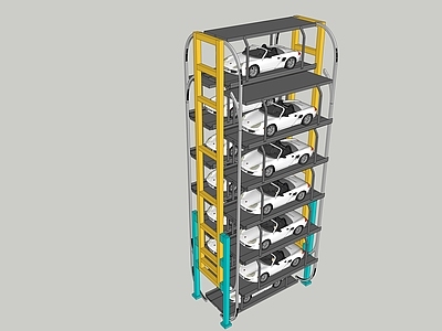 现代垂直循环停车塔