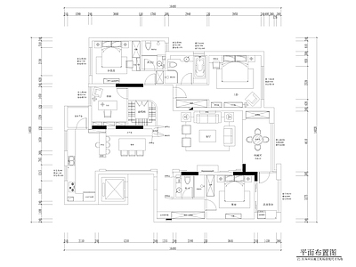 地中海平层家装 施工图