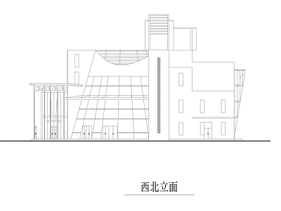 现代会所建筑 施工图 娱乐会所