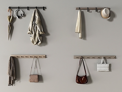 现代挂衣钩 包包 帽子 雨伞 挂衣