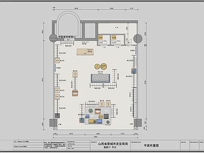 77平方服装店 施工图