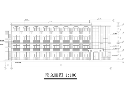 某中学学生公寓楼建筑 施工图