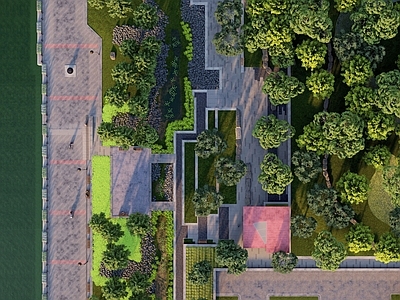 【SU悬赏模型】现代风格公园景观 建议用Enscape、Lumion渲染