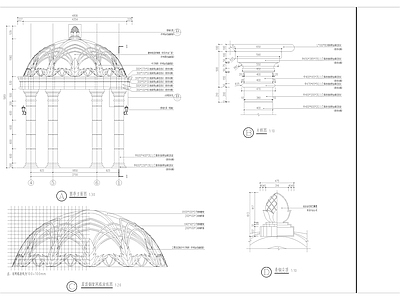 圆亭详图 施工图