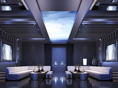 现代机械风KTV 包厢