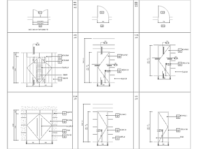 门表大样详图 施工图 通用节点