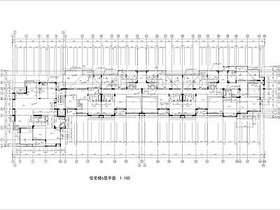 一梯两户住宅楼建筑 施工图