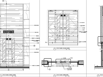 防火门闭门器详图 施工图 通用节点