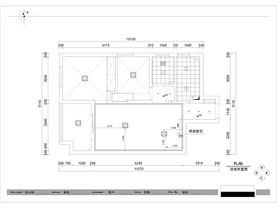 小户型家装CAD 施工图 平层