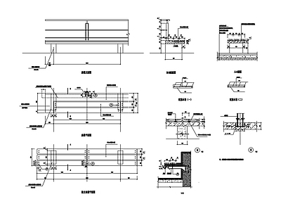 栏杆坐凳详图 施工图