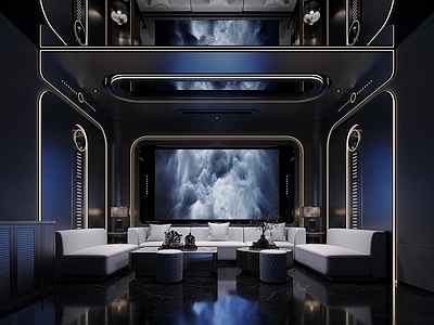 现代机械风KTV 包厢