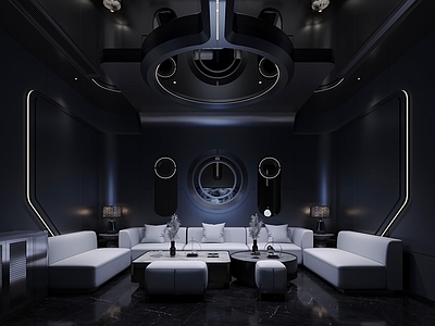 现代机械风KTV 包厢